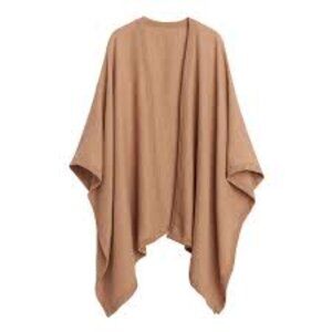Cuyana Baby Alpaca Cape - Camel - One Size